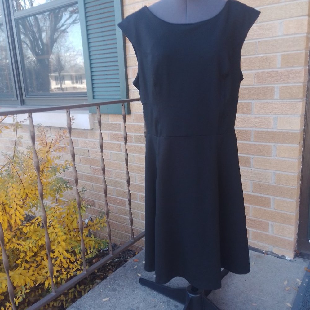 💫 Cynthia Rowley little black dress, sz L - Picture 5 of 6